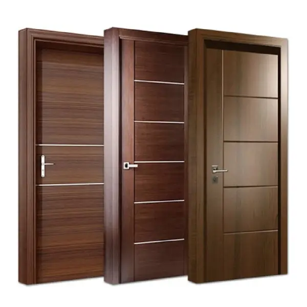 Neply brown flush door