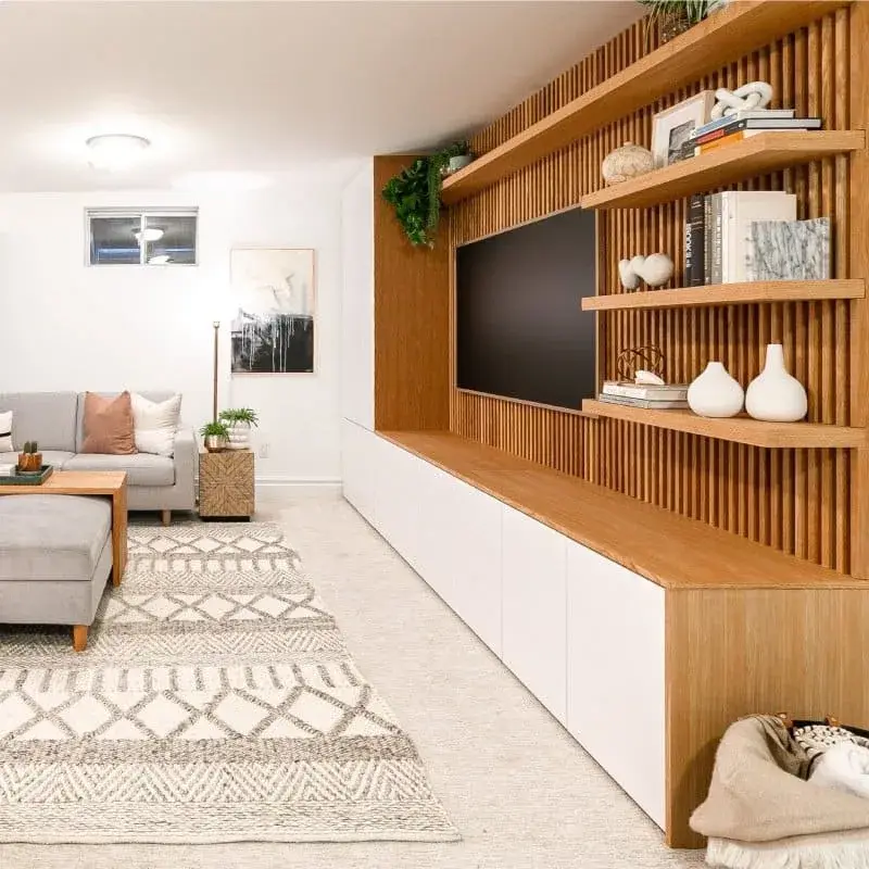 Warm residential living space